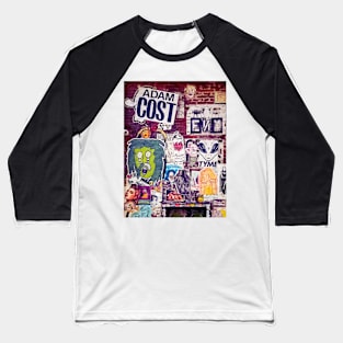 Street Art Manhattan NYC Baseball T-Shirt